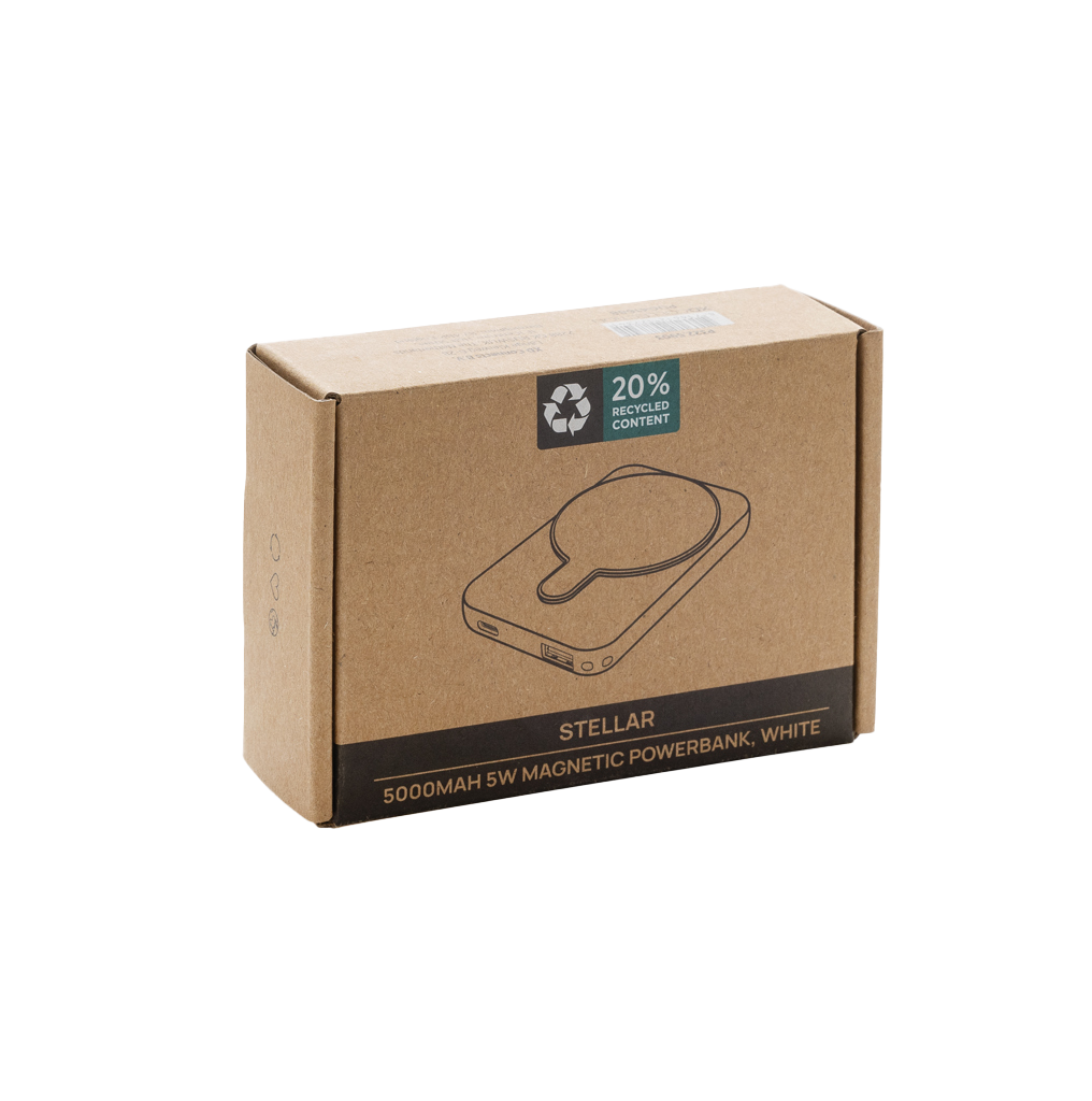 Stellar RCS recycled plastic 5000 mah 5W magnetic powerbank