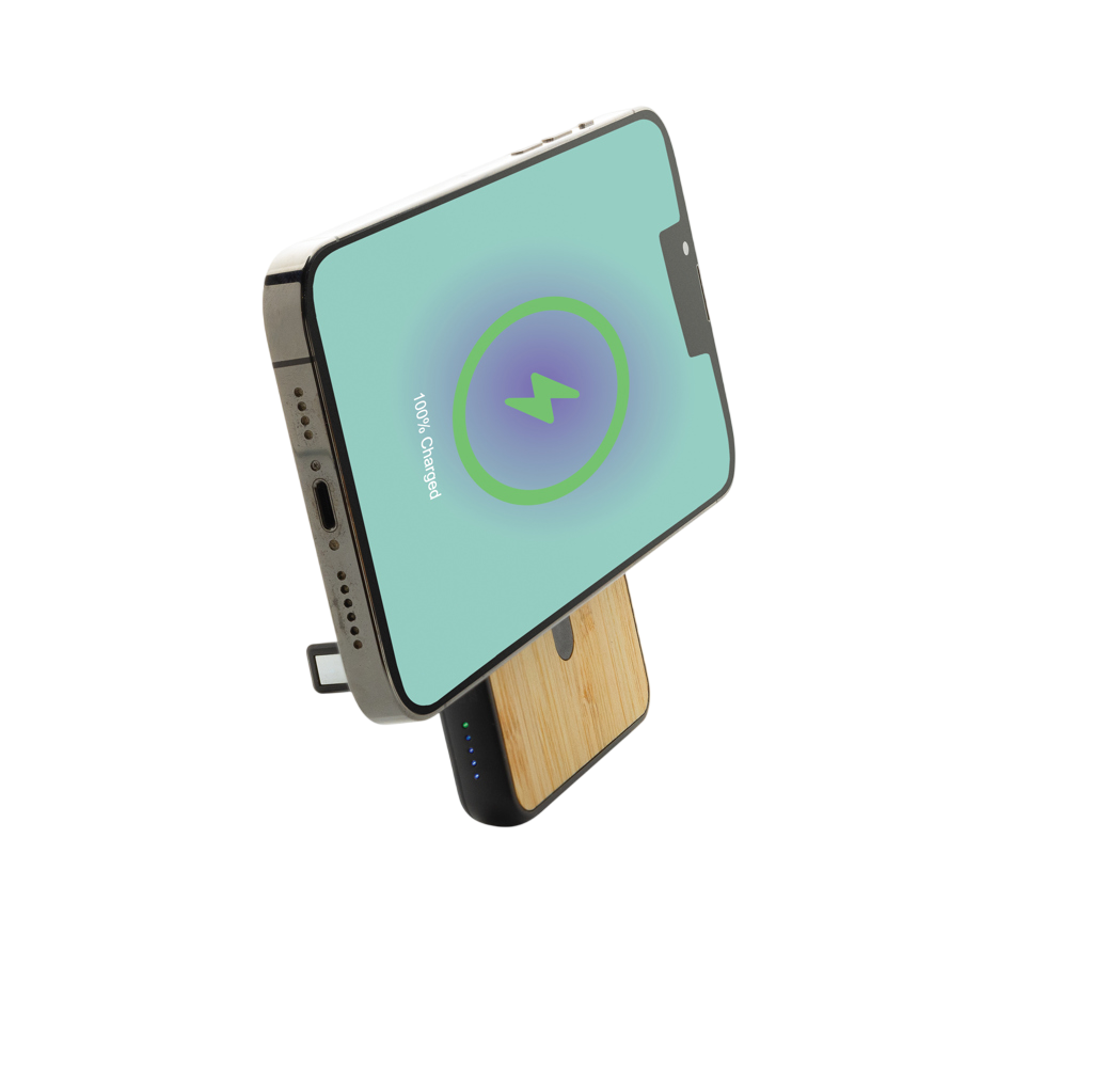 Zen RCS rplastic 5000 mah 5W magnetic bamboo powerbank