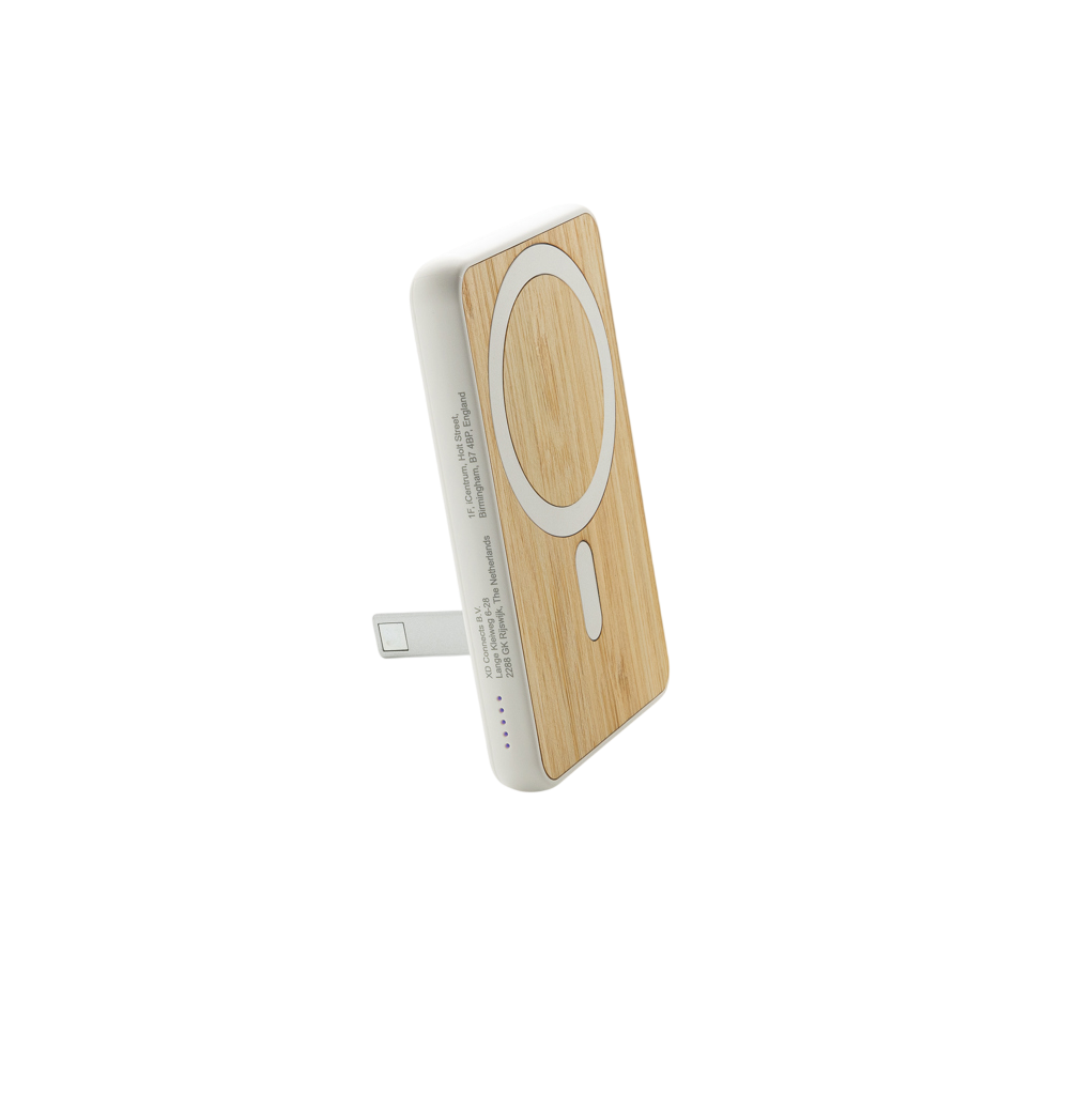 Zen RCS rplastic 5000 mah 5W magnetic bamboo powerbank