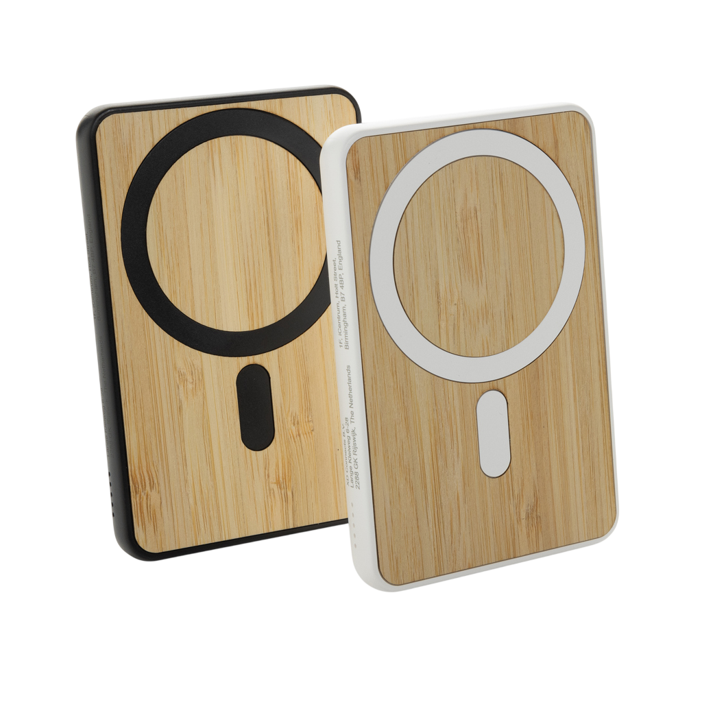 Zen RCS rplastic 5000 mah 5W magnetic bamboo powerbank