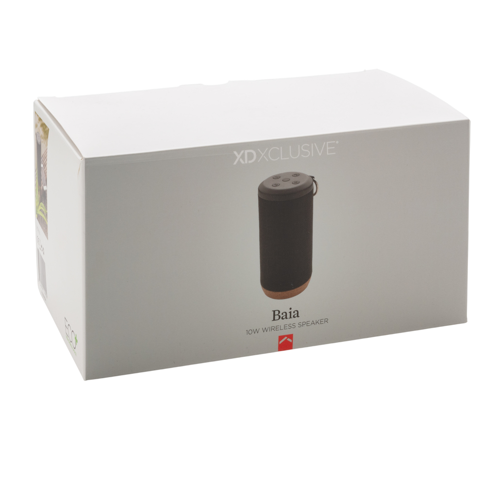 Baia 10W wireless speaker, cork