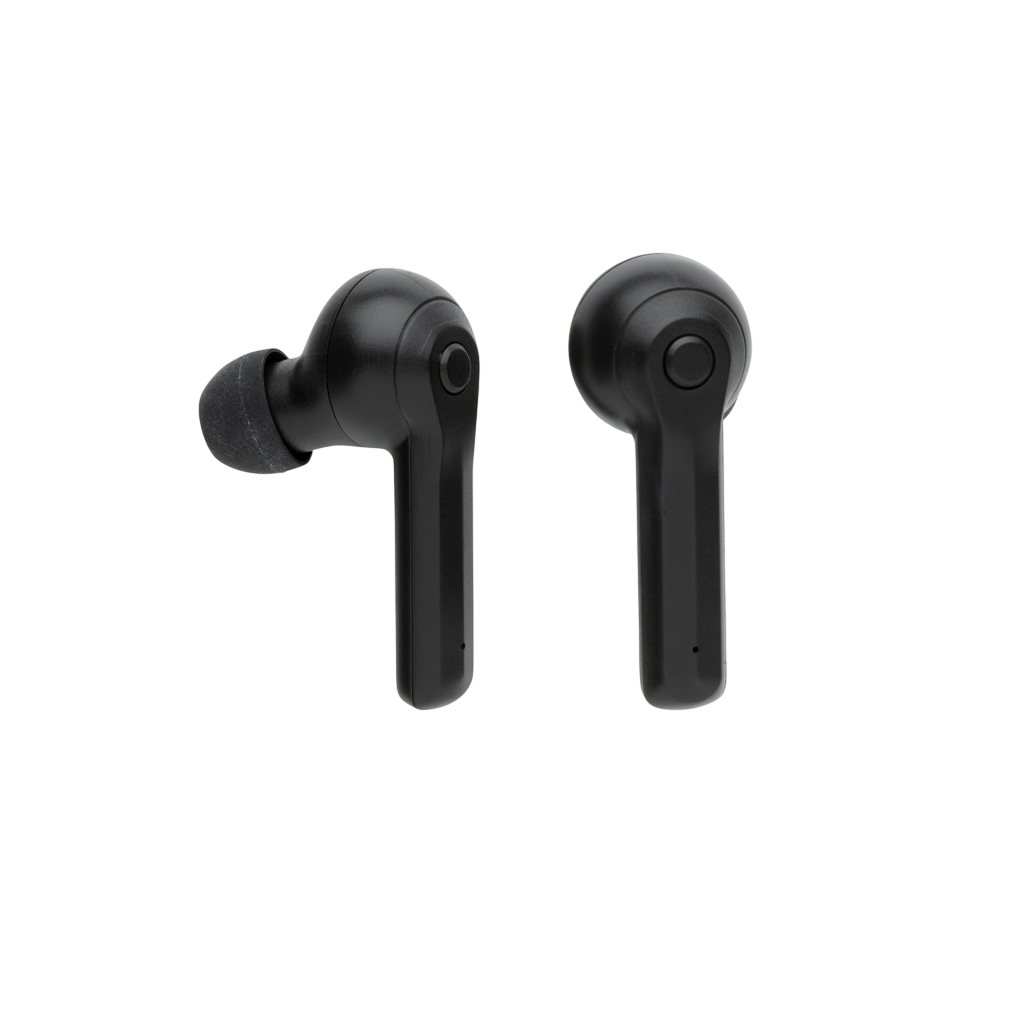 TWS earbuds in wireless charging case
