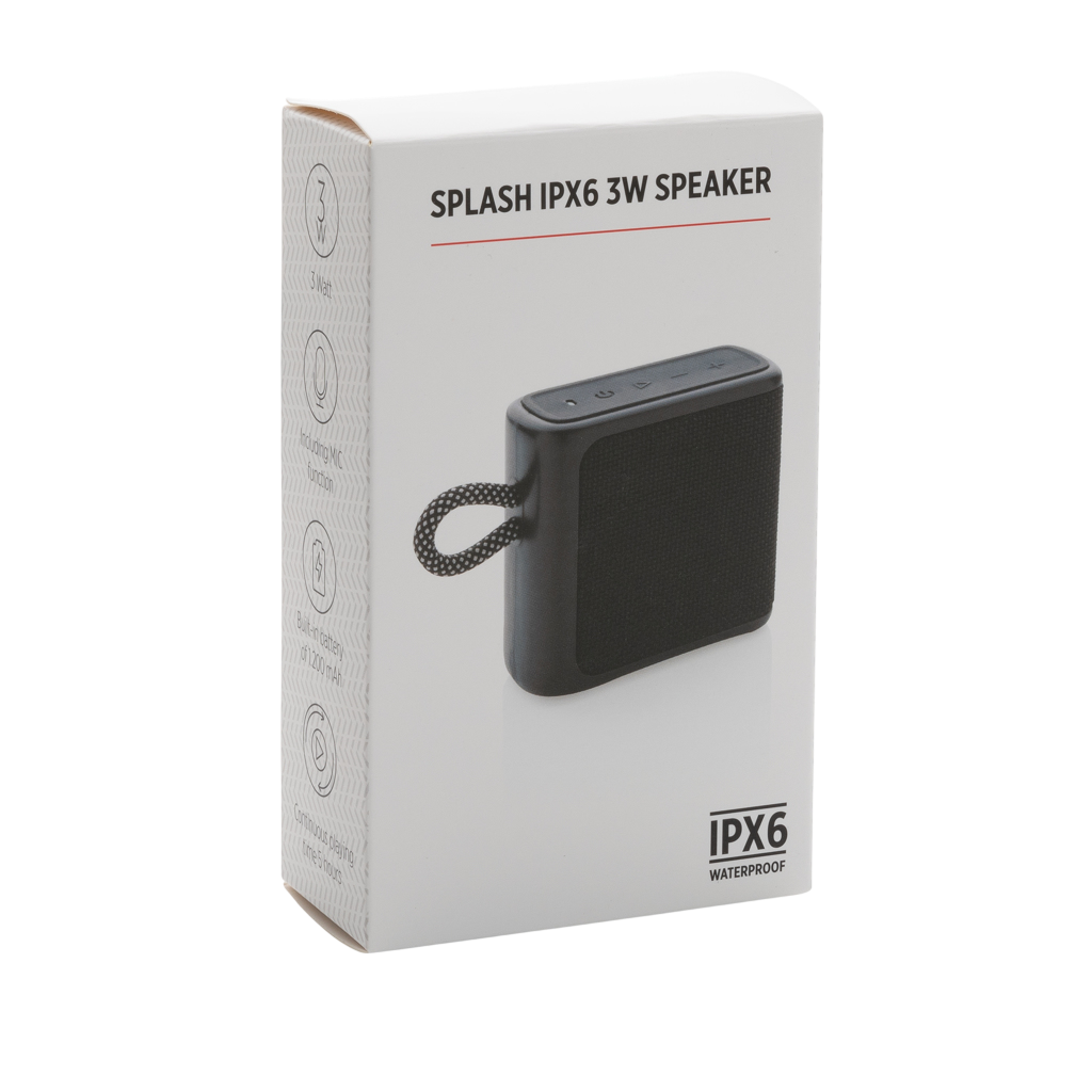 Splash IPX6 3W speaker