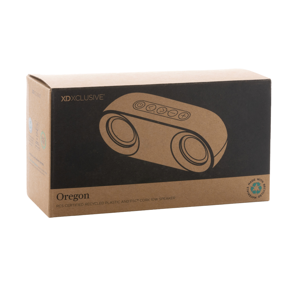 Oregon RCS recycled plastic and cork 10W speaker