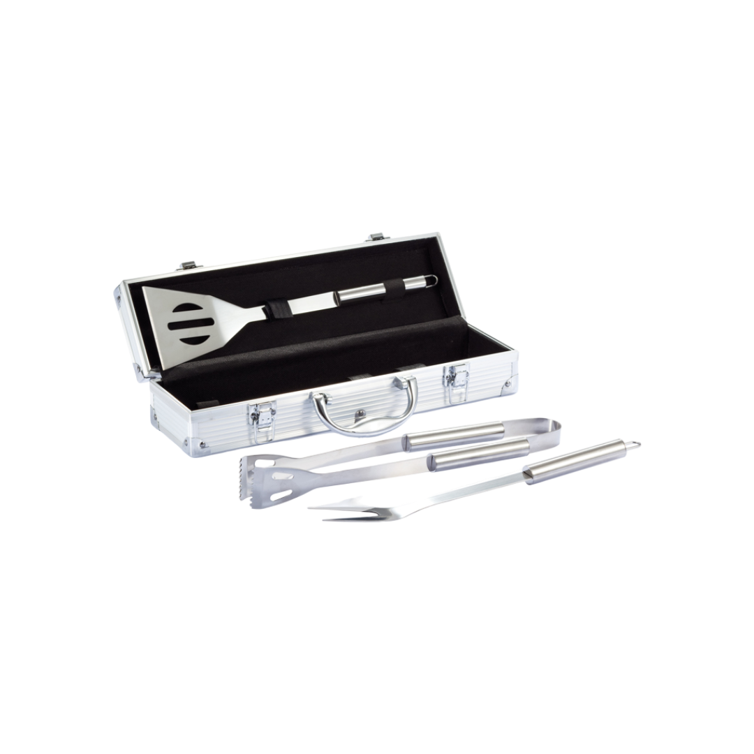 3 pcs barbecue set in aluminium box