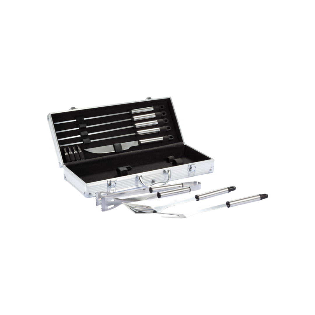 12 pcs barbecue set in aluminium box