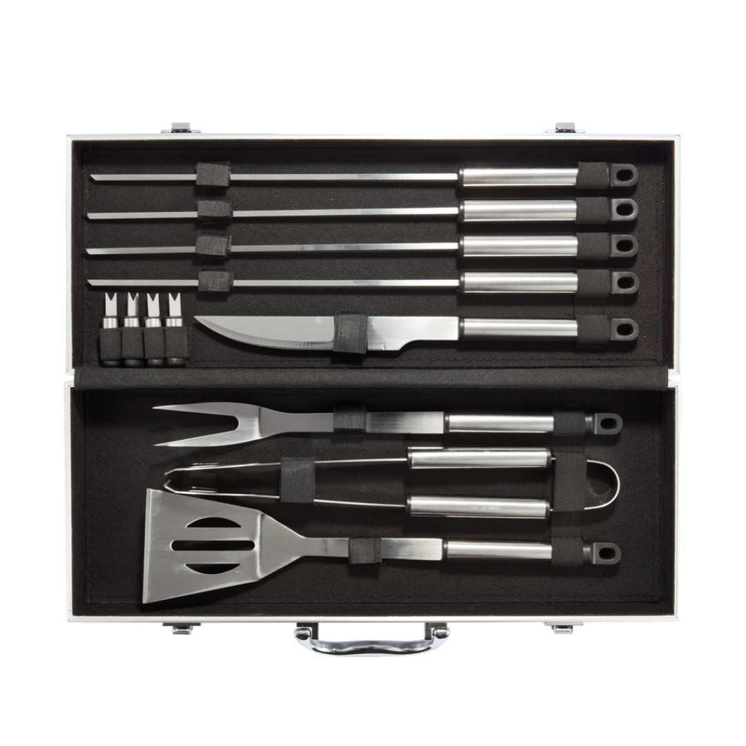 12 pcs barbecue set in aluminium box