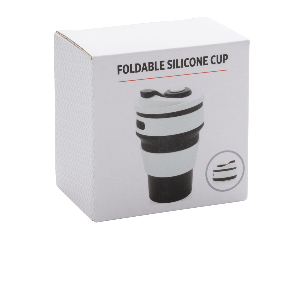 Foldable silicone cup