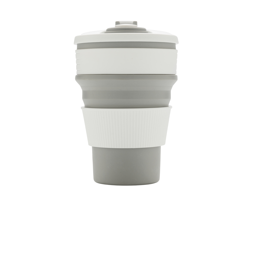 Foldable silicone cup