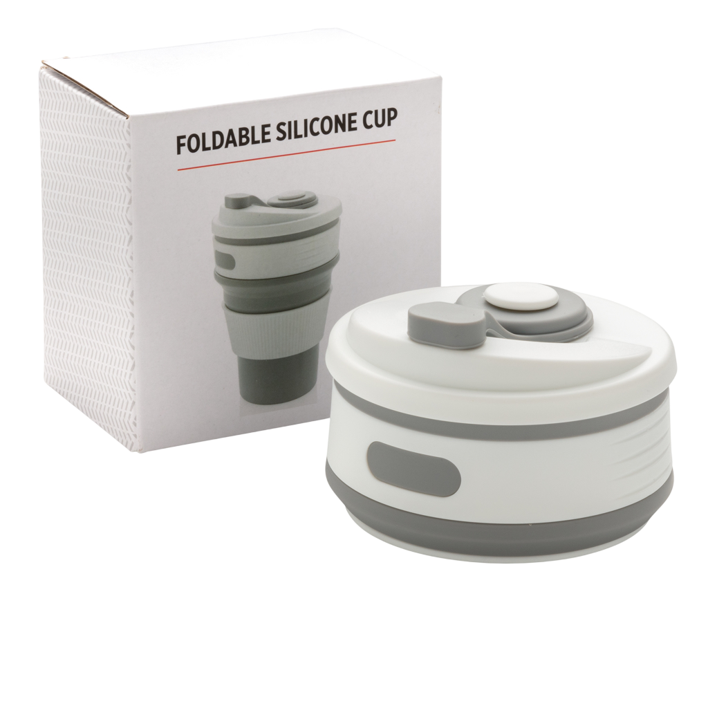 Foldable silicone cup