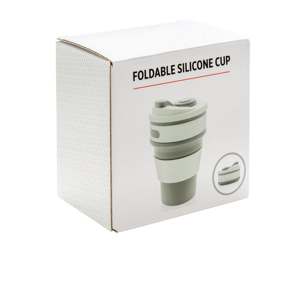 Foldable silicone cup