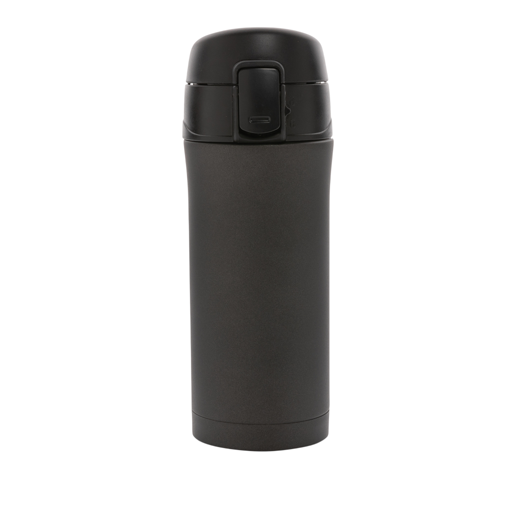 Metallic easy lock vacuum mug