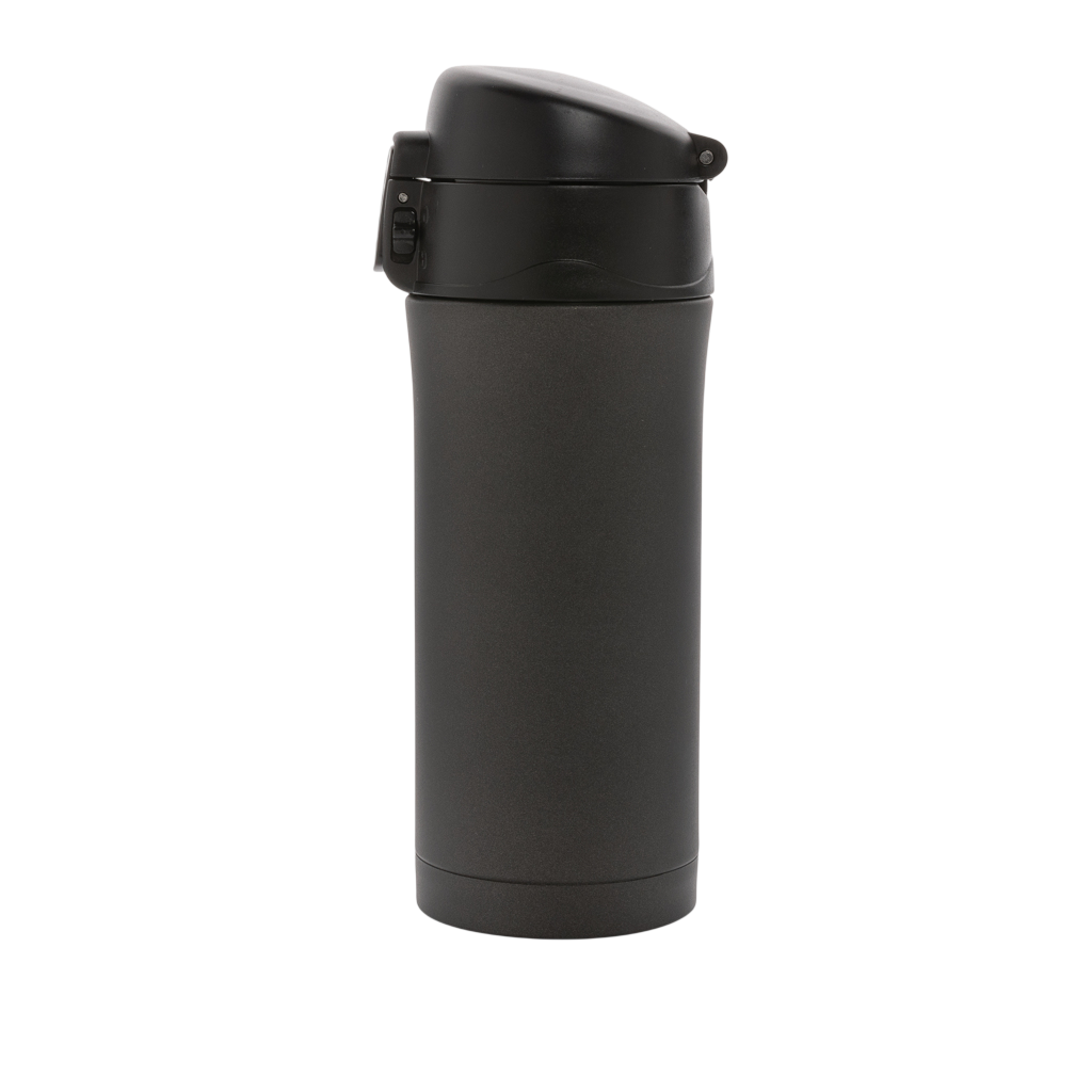 Metallic easy lock vacuum mug