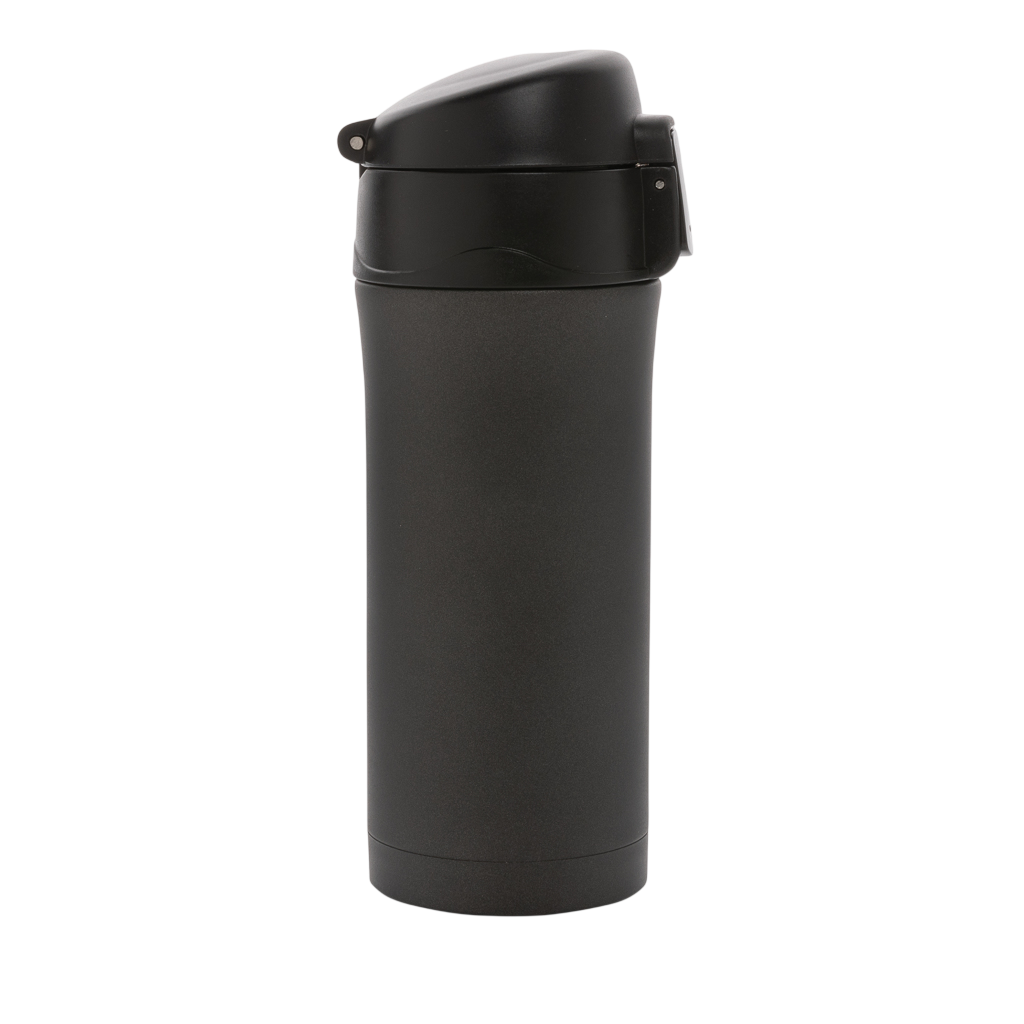 Metallic easy lock vacuum mug