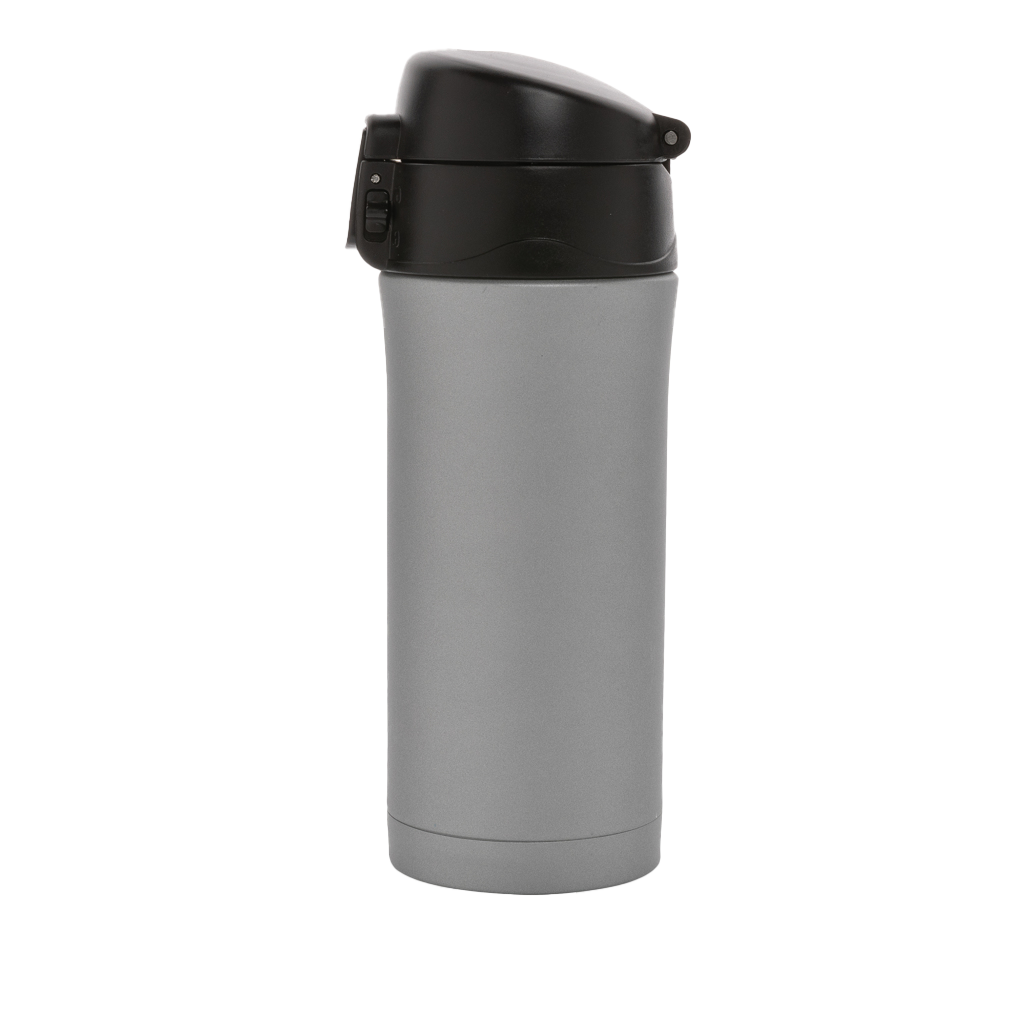 Metallic easy lock vacuum mug