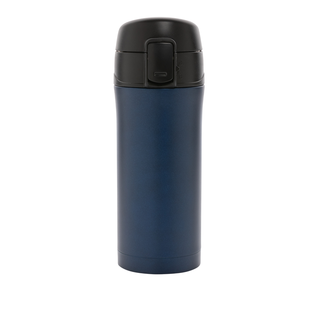 Metallic easy lock vacuum mug