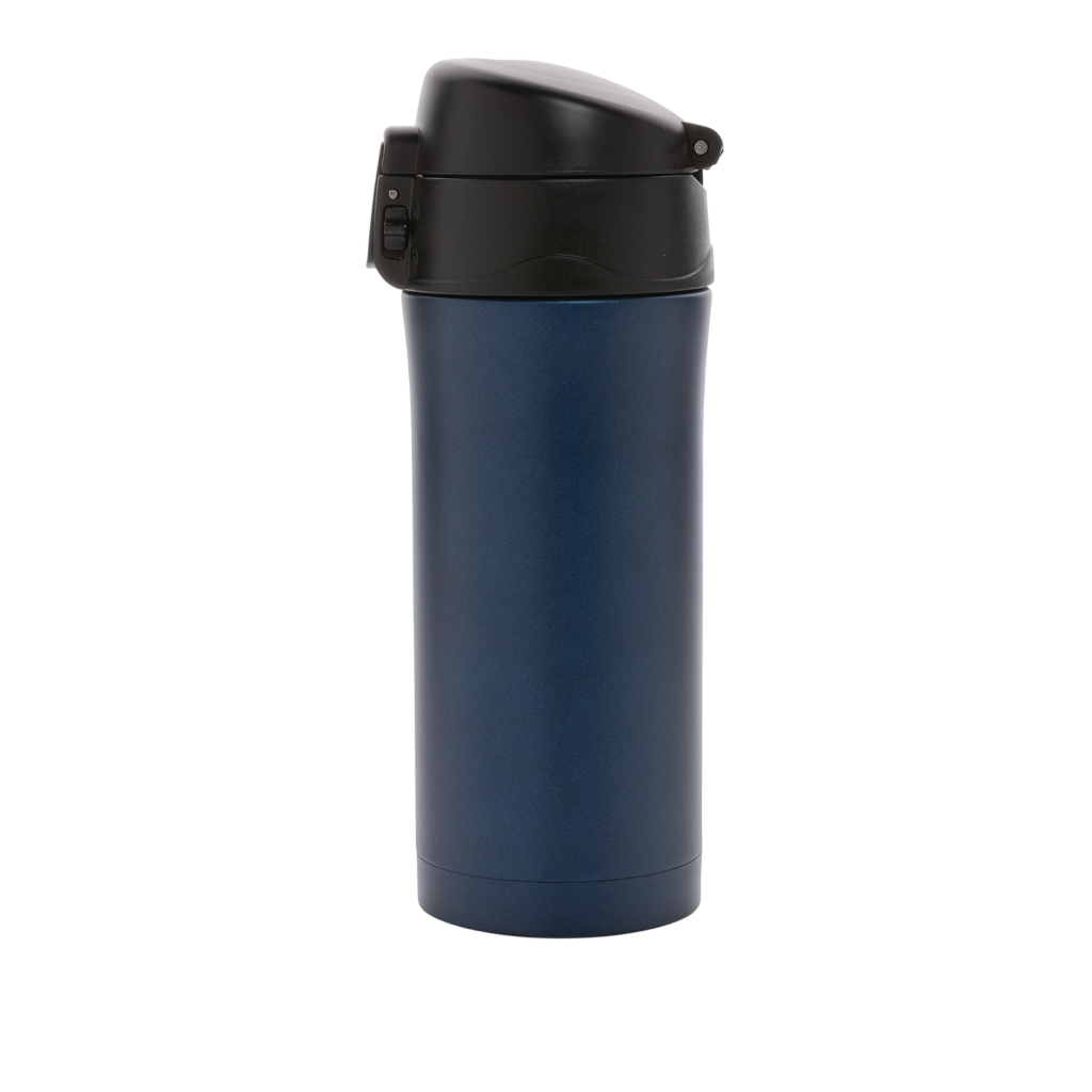 Metallic easy lock vacuum mug