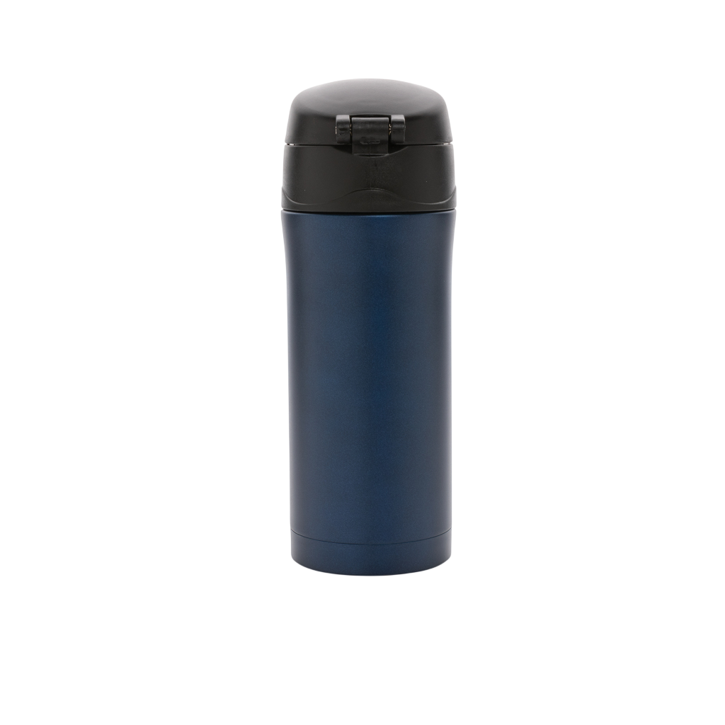 Metallic easy lock vacuum mug