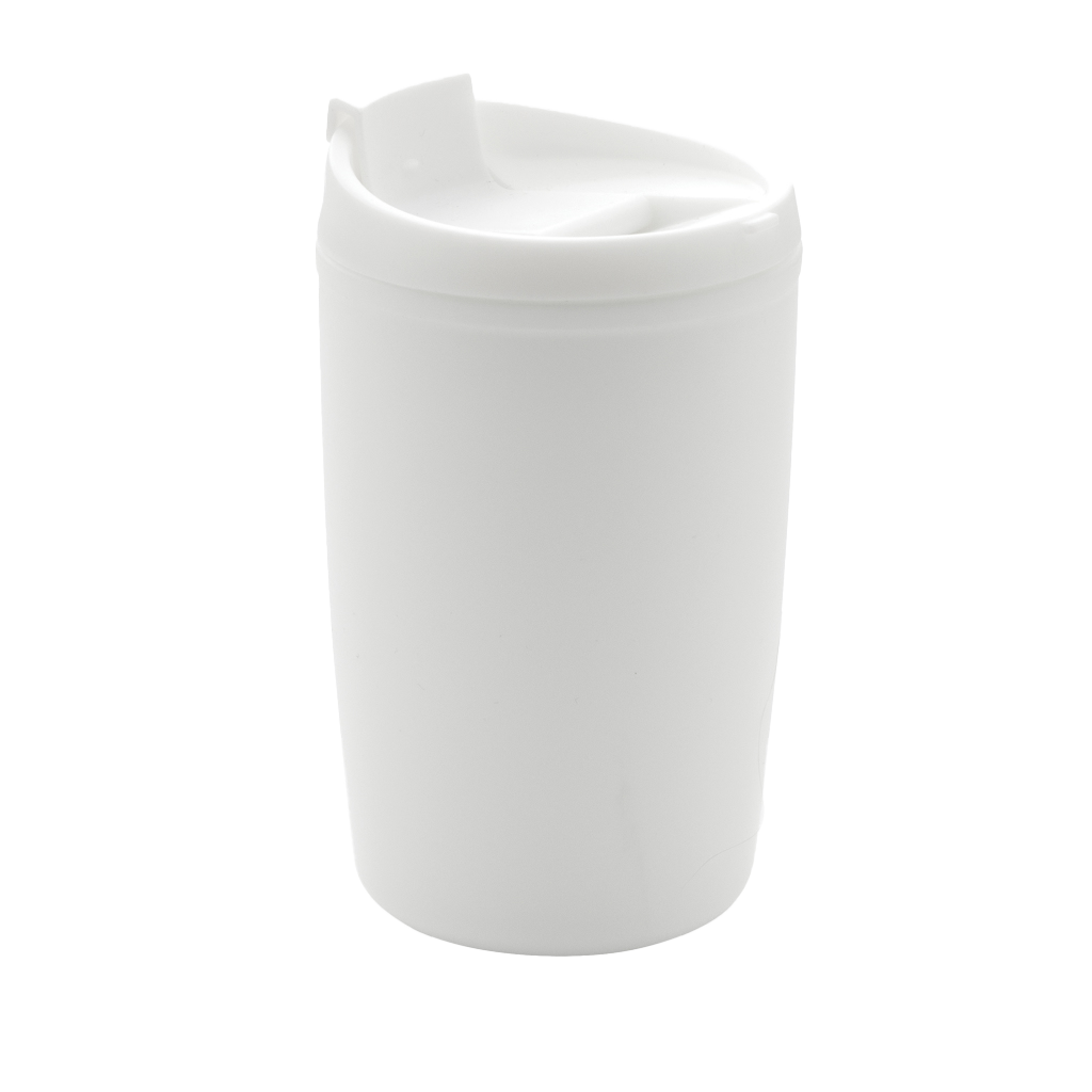 GRS Recycled PP tumbler with flip lid