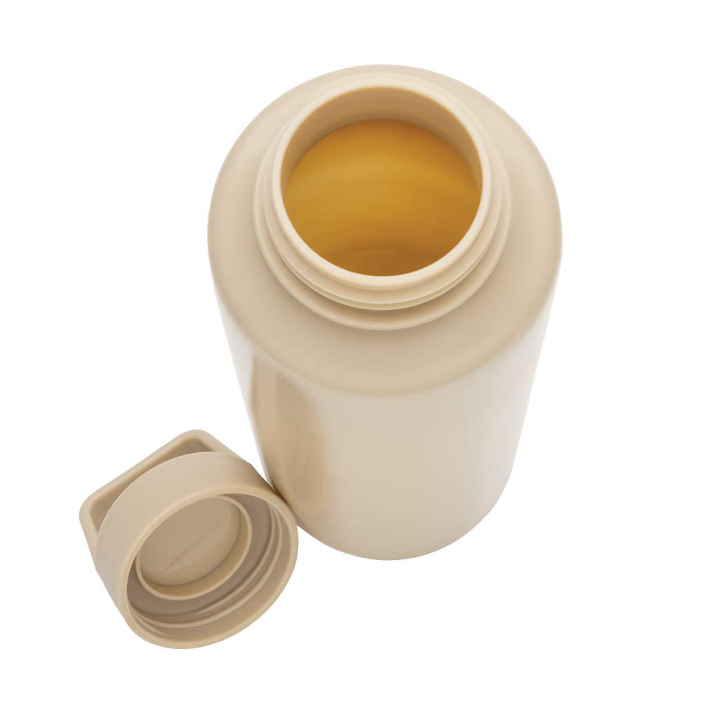 RCS certified recycled PP water bottle with handle