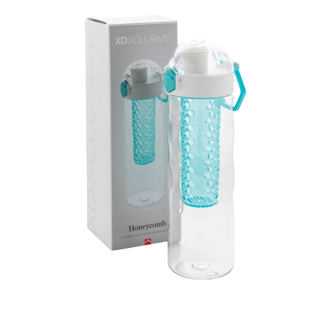 Honeycomb lockable leak proof infuser bottle