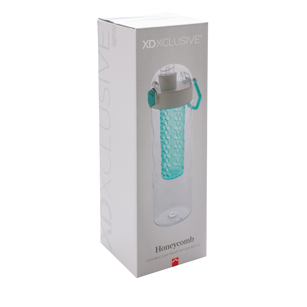 Honeycomb lockable leak proof infuser bottle