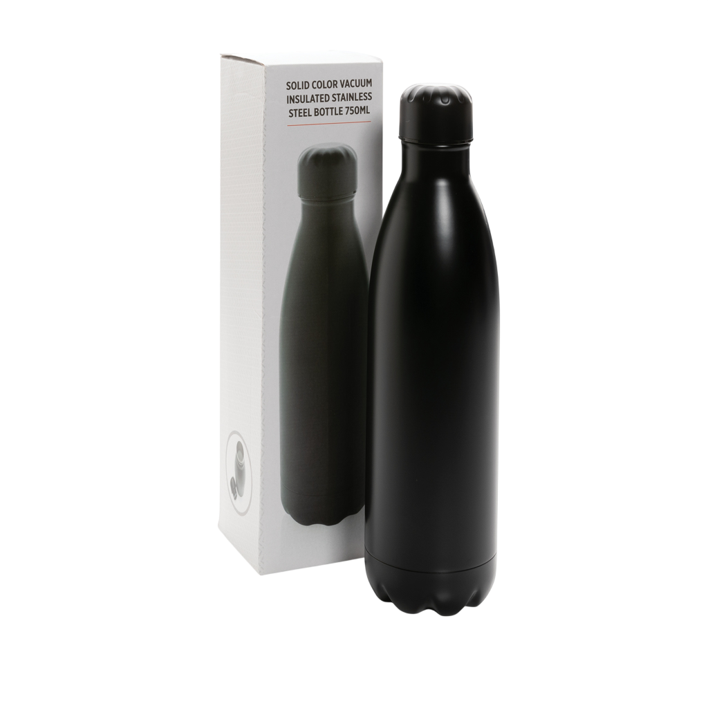 Solid colour vacuum stainless steel bottle 750ml