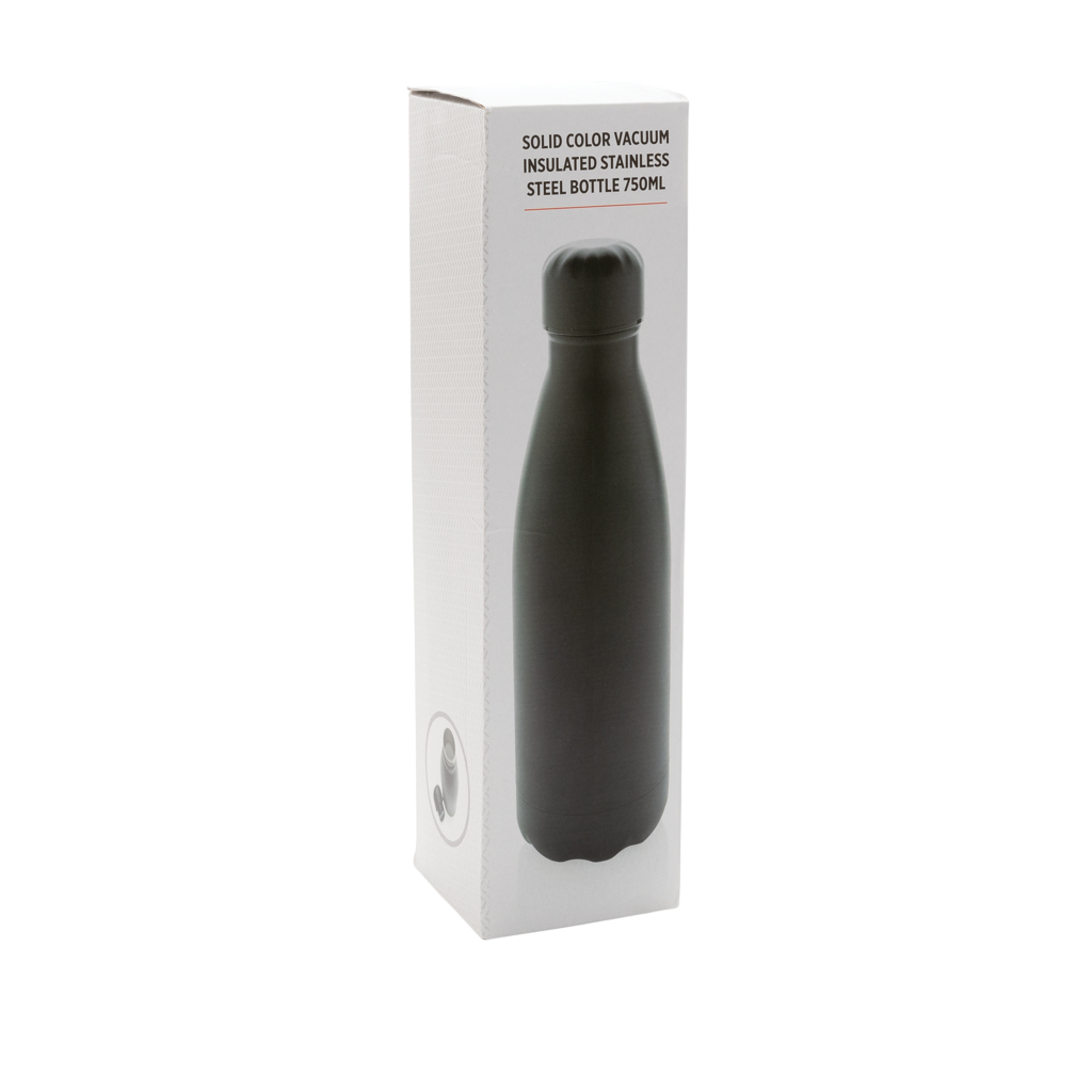 Solid colour vacuum stainless steel bottle 750ml