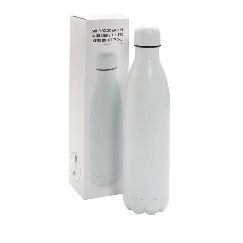 Solid colour vacuum stainless steel bottle 750ml