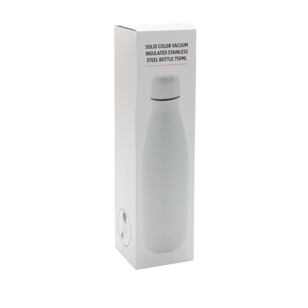Solid colour vacuum stainless steel bottle 750ml