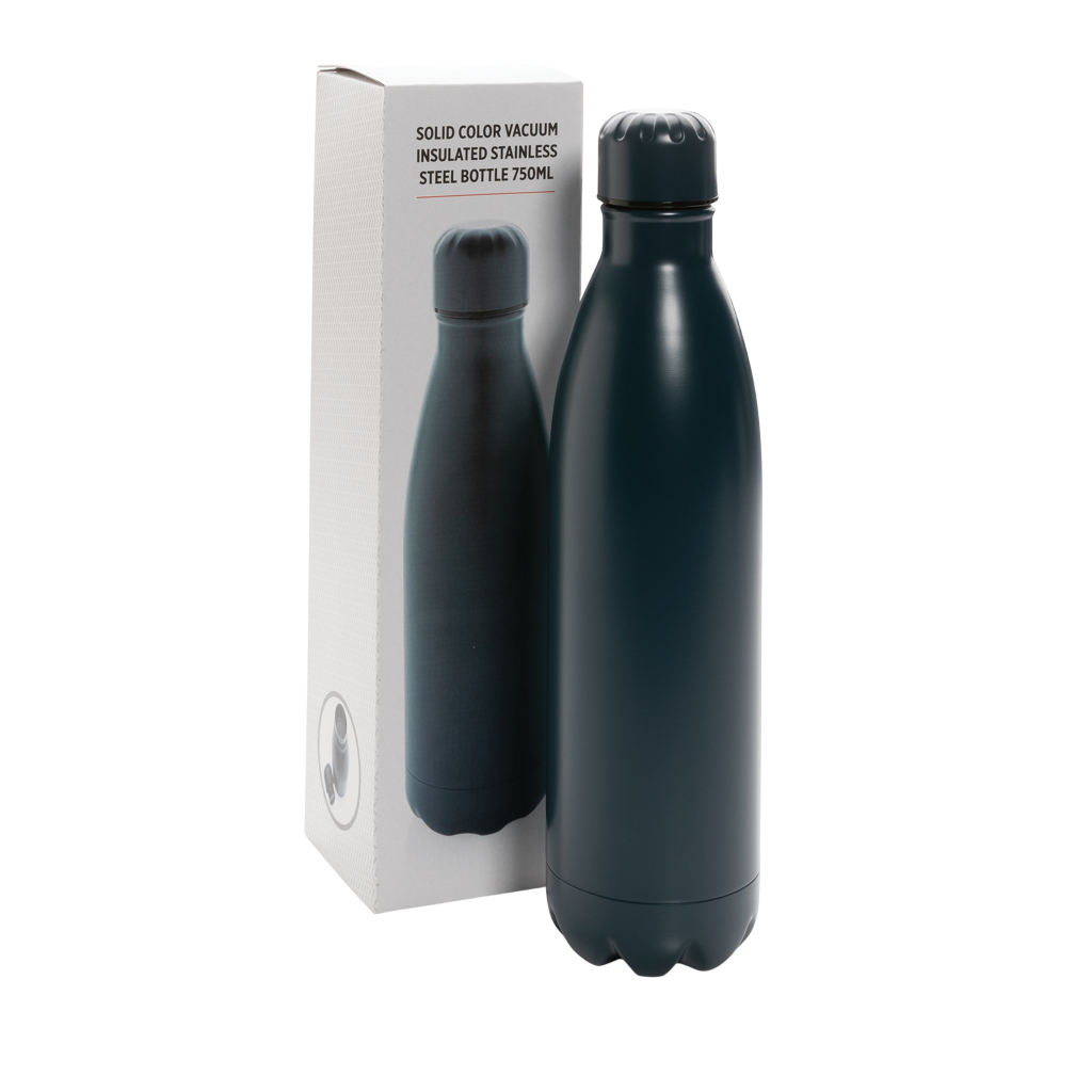 Solid colour vacuum stainless steel bottle 750ml