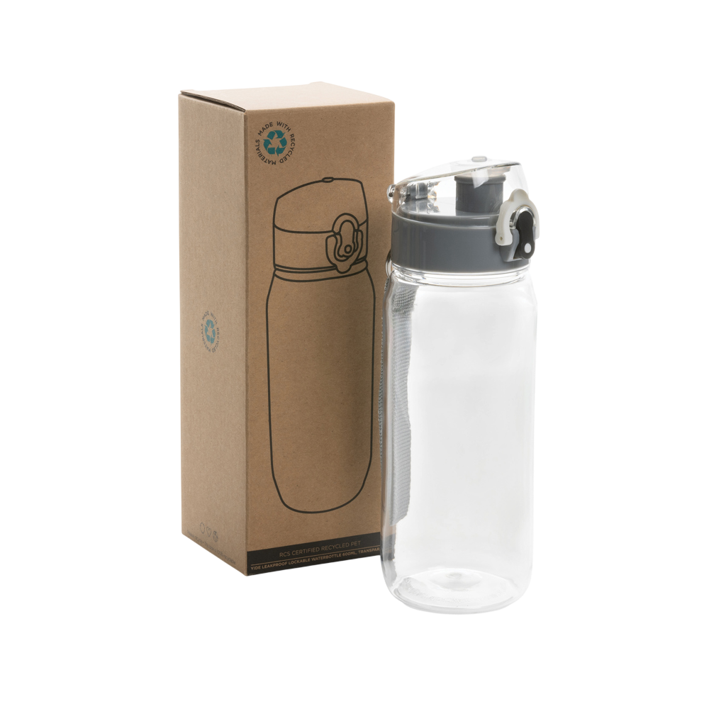 Yide RCS Recycled PET leakproof lockable waterbottle 600ml
