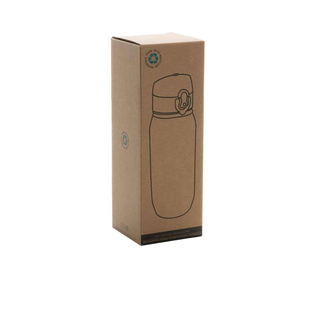 Yide RCS Recycled PET leakproof lockable waterbottle 600ml