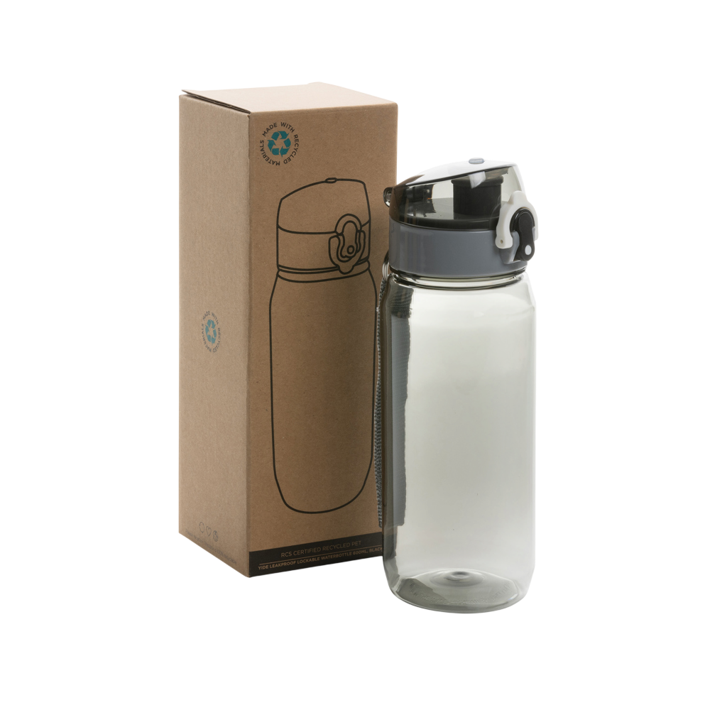 Yide RCS Recycled PET leakproof lockable waterbottle 600ml