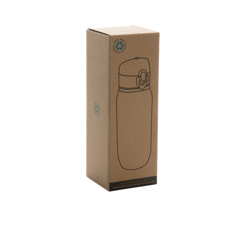 Yide RCS Recycled PET leakproof lockable waterbottle 600ml