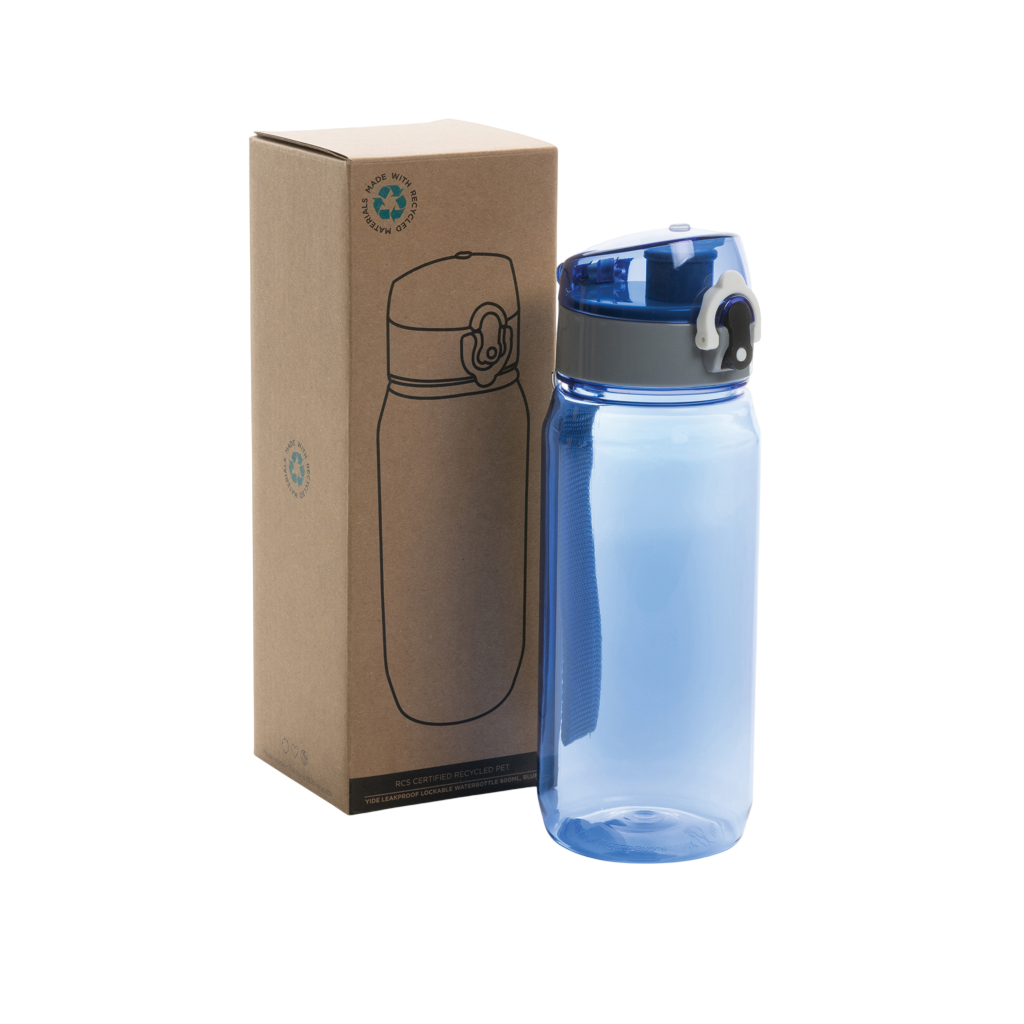 Yide RCS Recycled PET leakproof lockable waterbottle 600ml