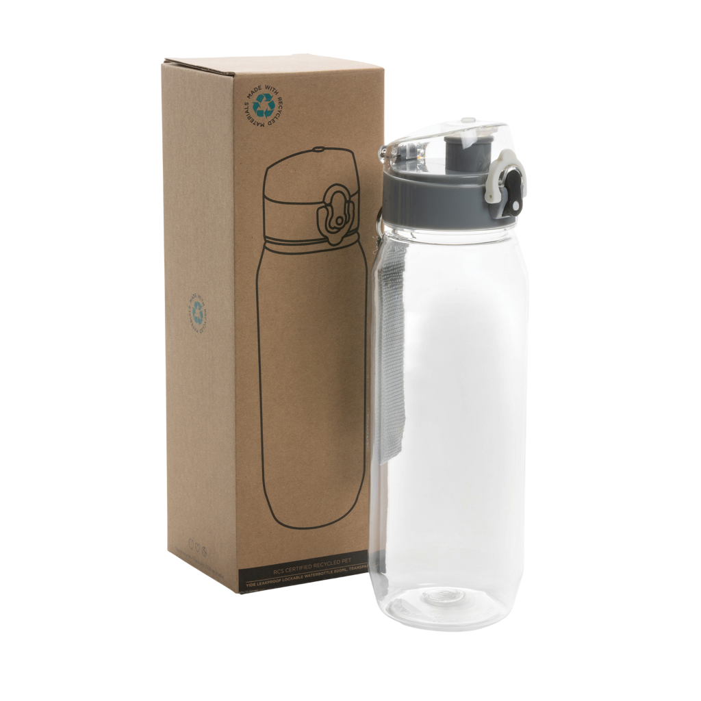 Yide RCS Recycled PET leakproof lockable waterbottle 800ml