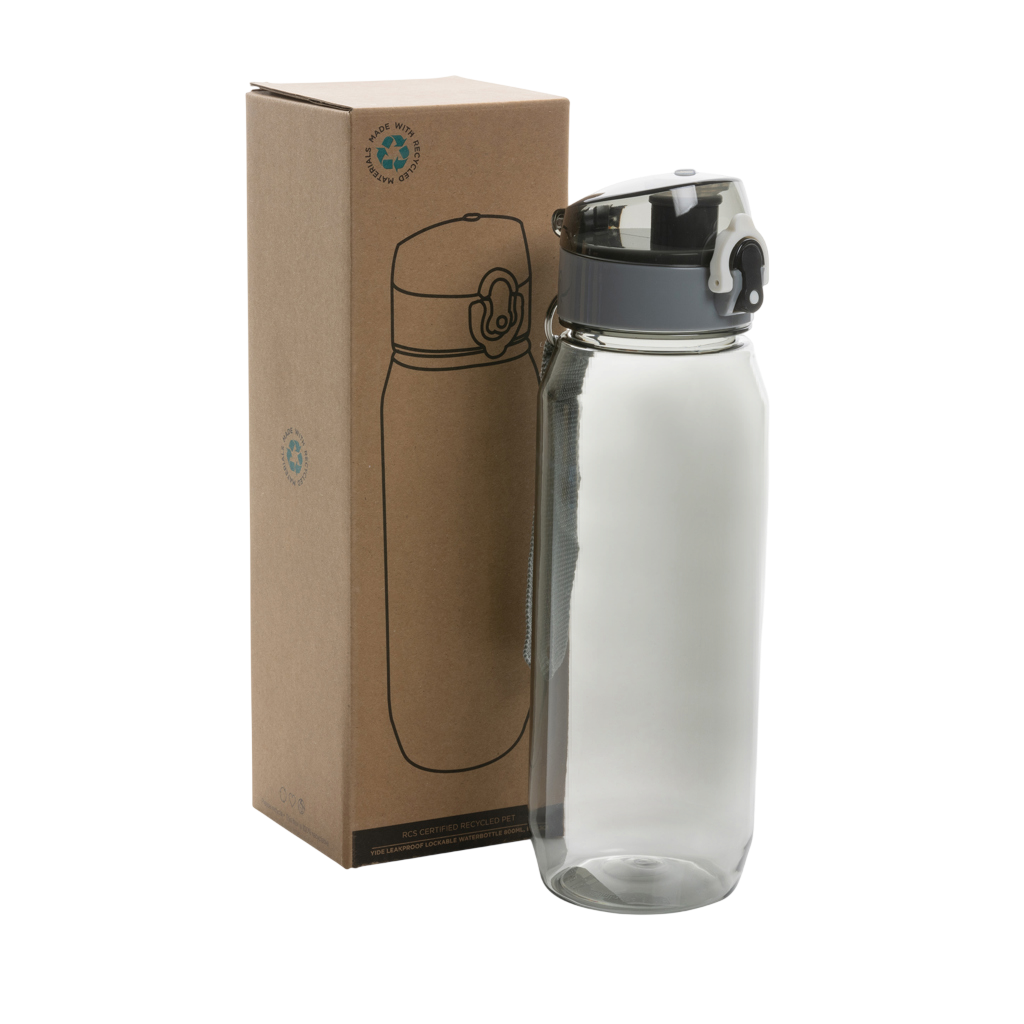 Yide RCS Recycled PET leakproof lockable waterbottle 800ml