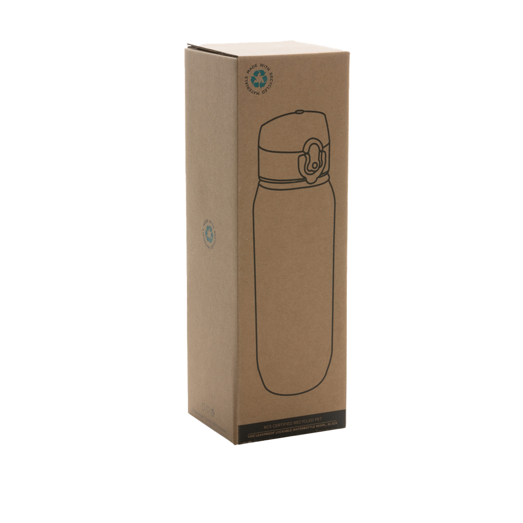 Yide RCS Recycled PET leakproof lockable waterbottle 800ml