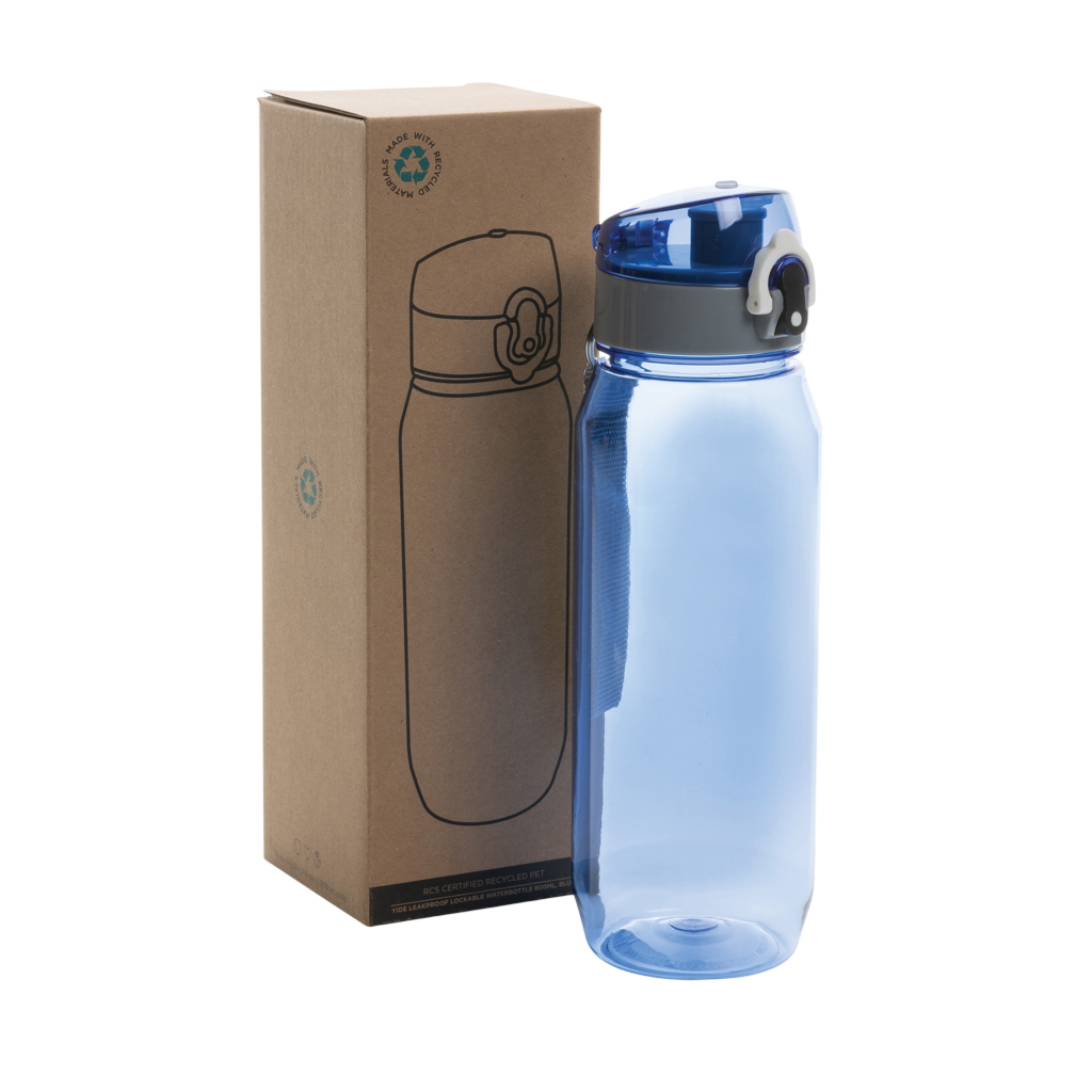 Yide RCS Recycled PET leakproof lockable waterbottle 800ml