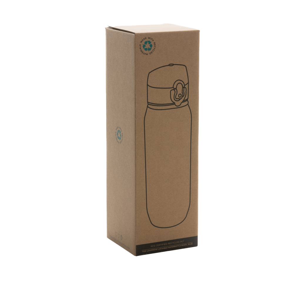 Yide RCS Recycled PET leakproof lockable waterbottle 800ml