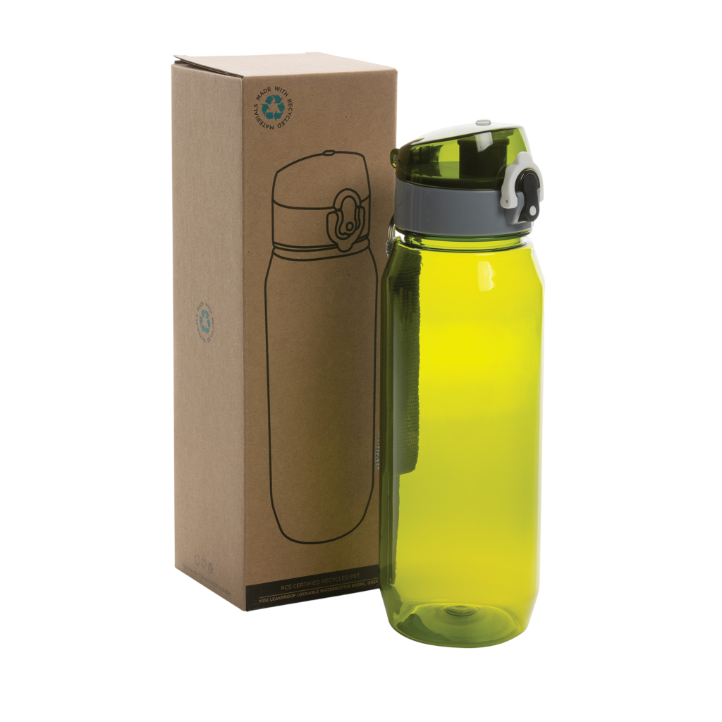 Yide RCS Recycled PET leakproof lockable waterbottle 800ml