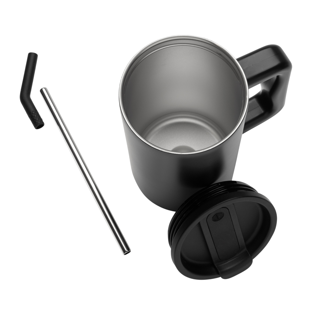 Cube RCS certified recycled steel mug 800ml