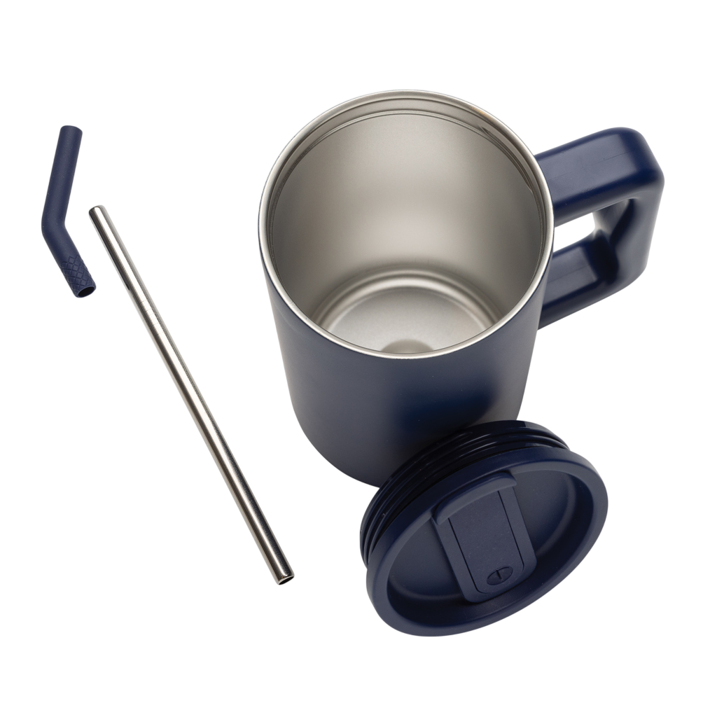 Cube RCS certified recycled steel mug 800ml