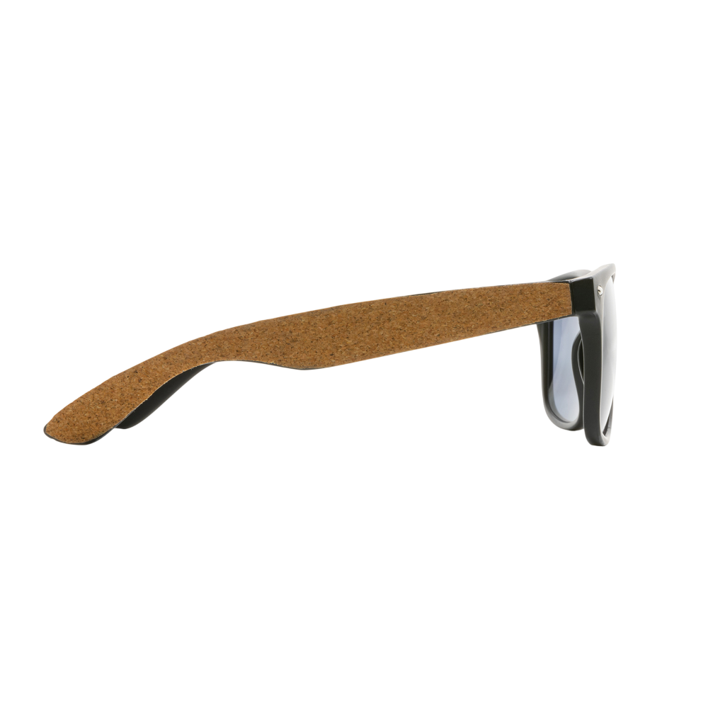 GRS recycled PC plastic sunglasses with cork