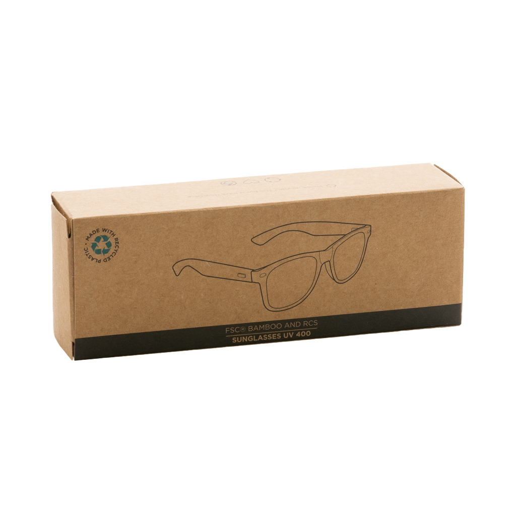 Bamboo and RCS recycled plastic sunglasses