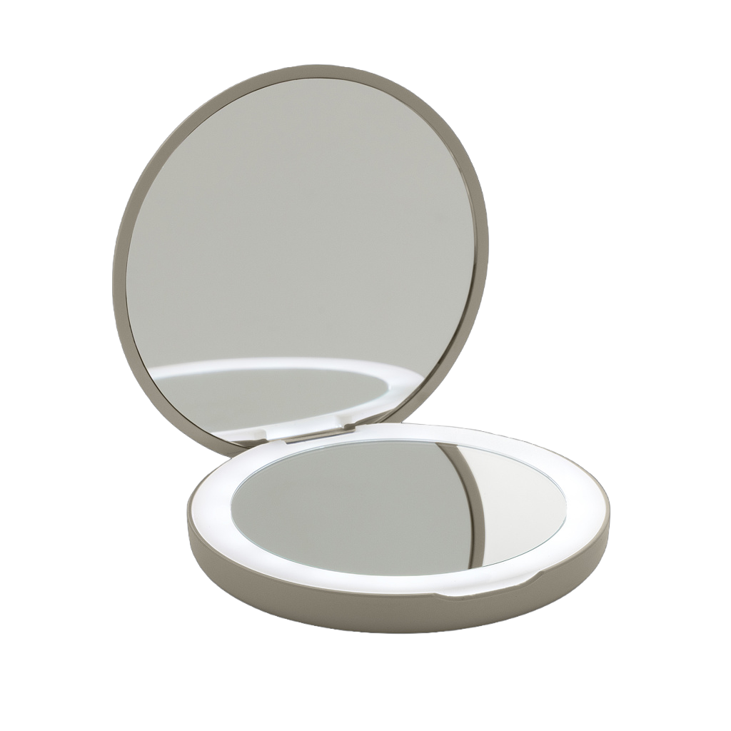 Lumora RCS recycled plastic LED re-chargeable make-up mirror