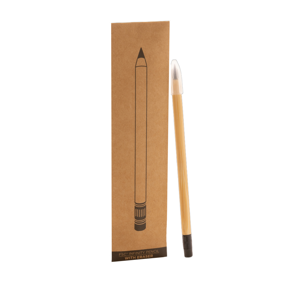 Bamboo infinity pencil with eraser