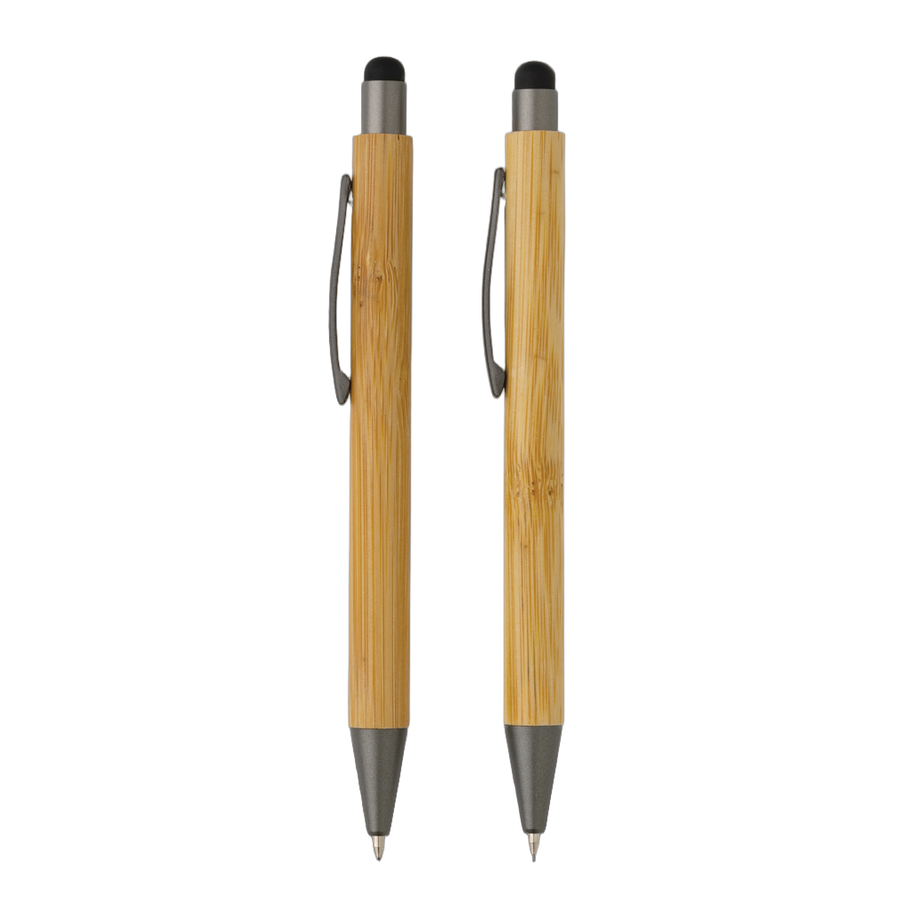 Bamboo modern pen set in box