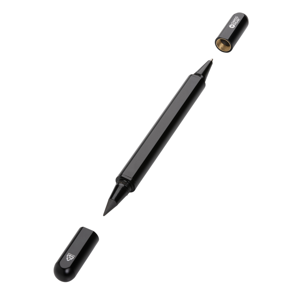 Swiss Peak Storm RCS recycled aluminium dual tip pen